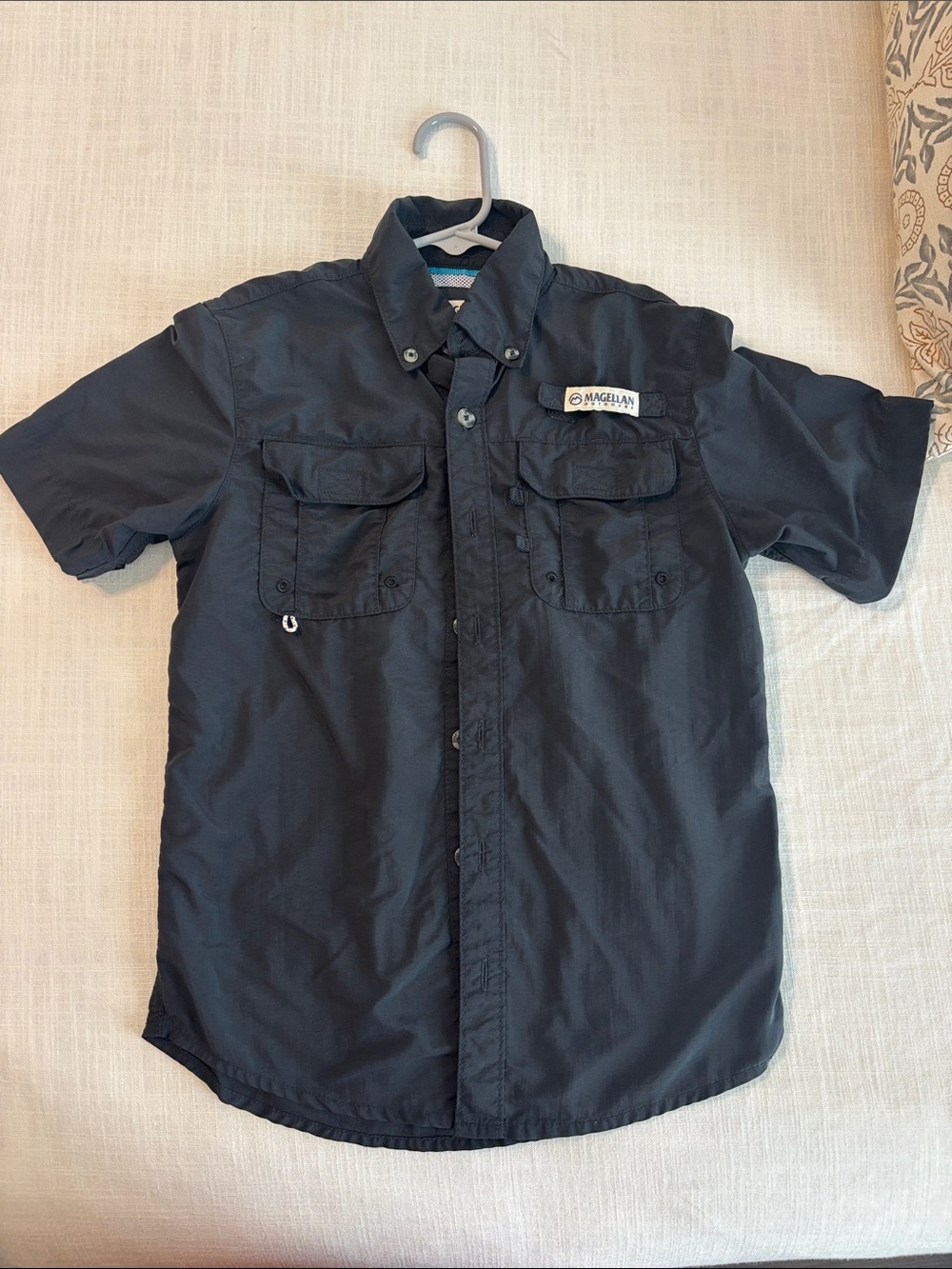 Magellan Outdoors Short-Sleeve Button-Down Shirt - Black